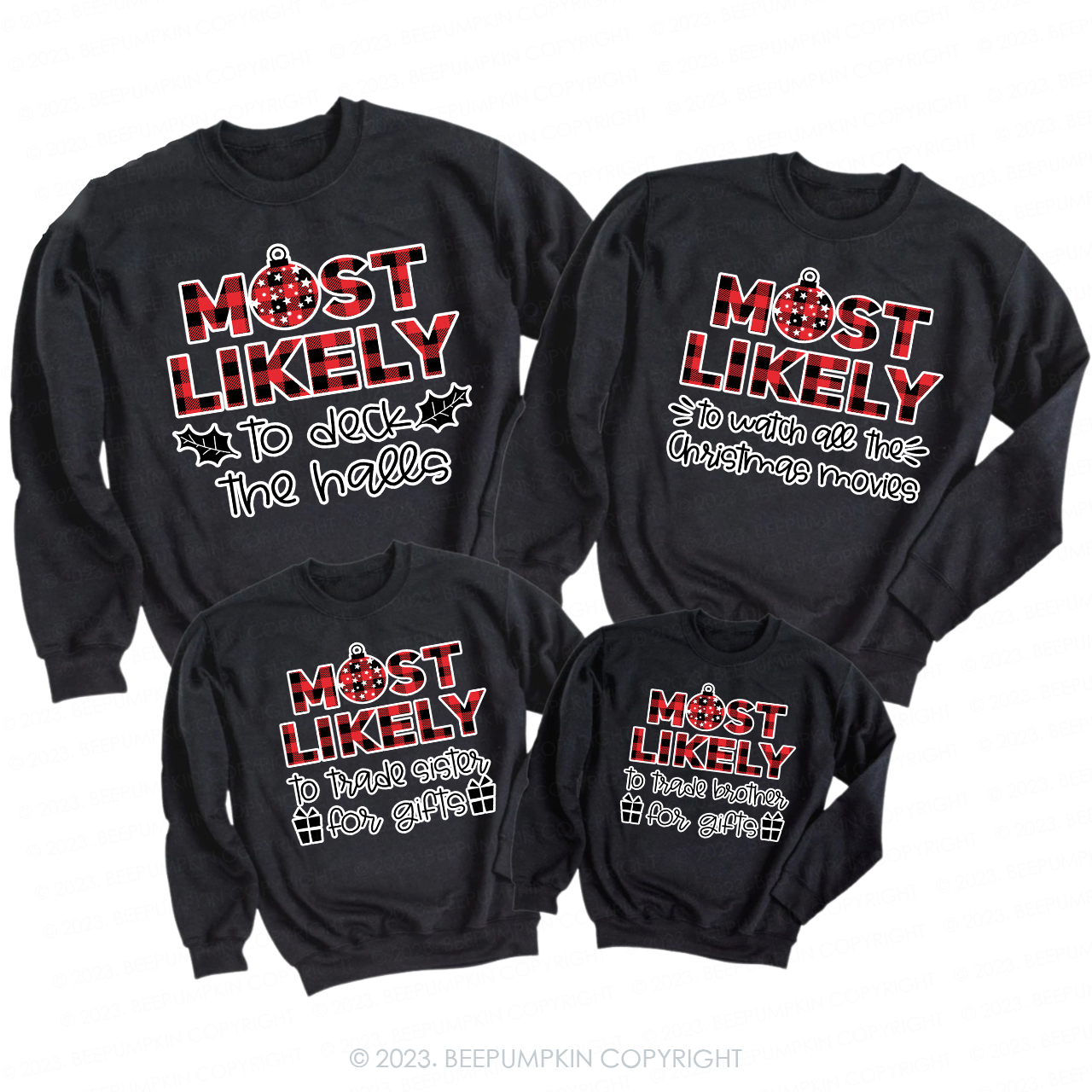 Matching Family Christmas Shirts With Design Most Sweatshirts