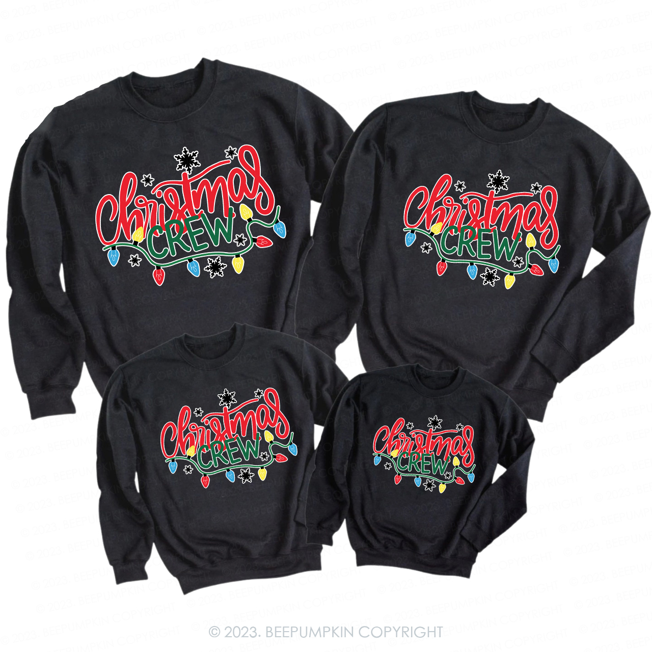 Christmas Crew Family Sweatshirts