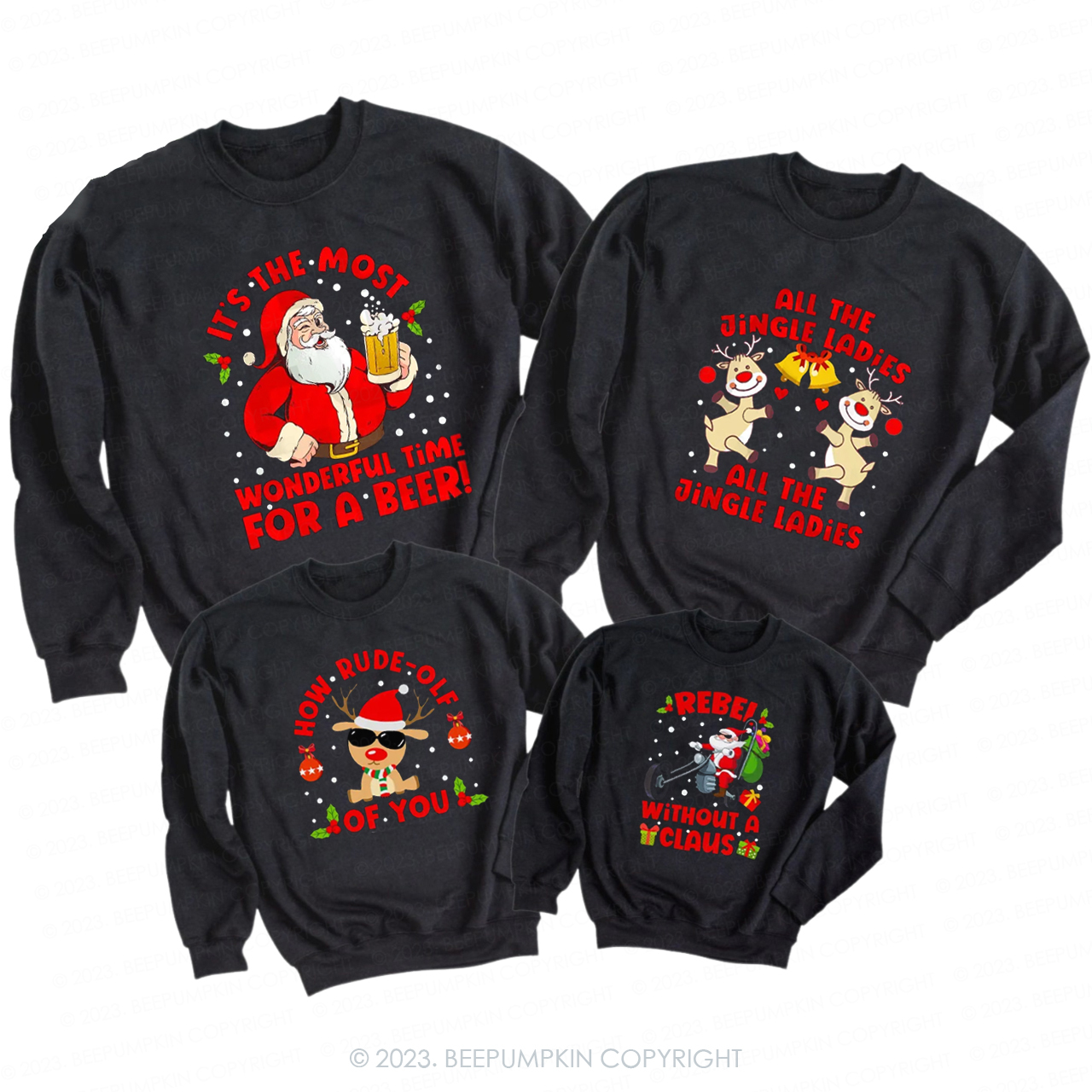 Personalized Funny Party Matching Shirts For Family Sweatshirts