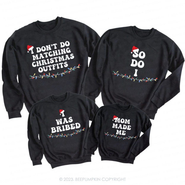 Funny Group Christmas Family Matching Sweatshirts