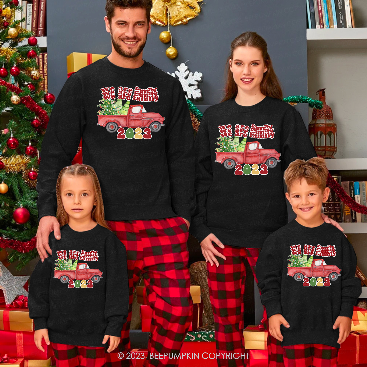 We Are Family 2023 Christmas Matching Sweatshirts Sale-Beepumpkin™