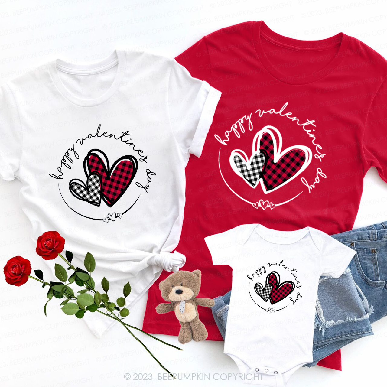 Happy Valentines Day Gift Family Matching Shirts