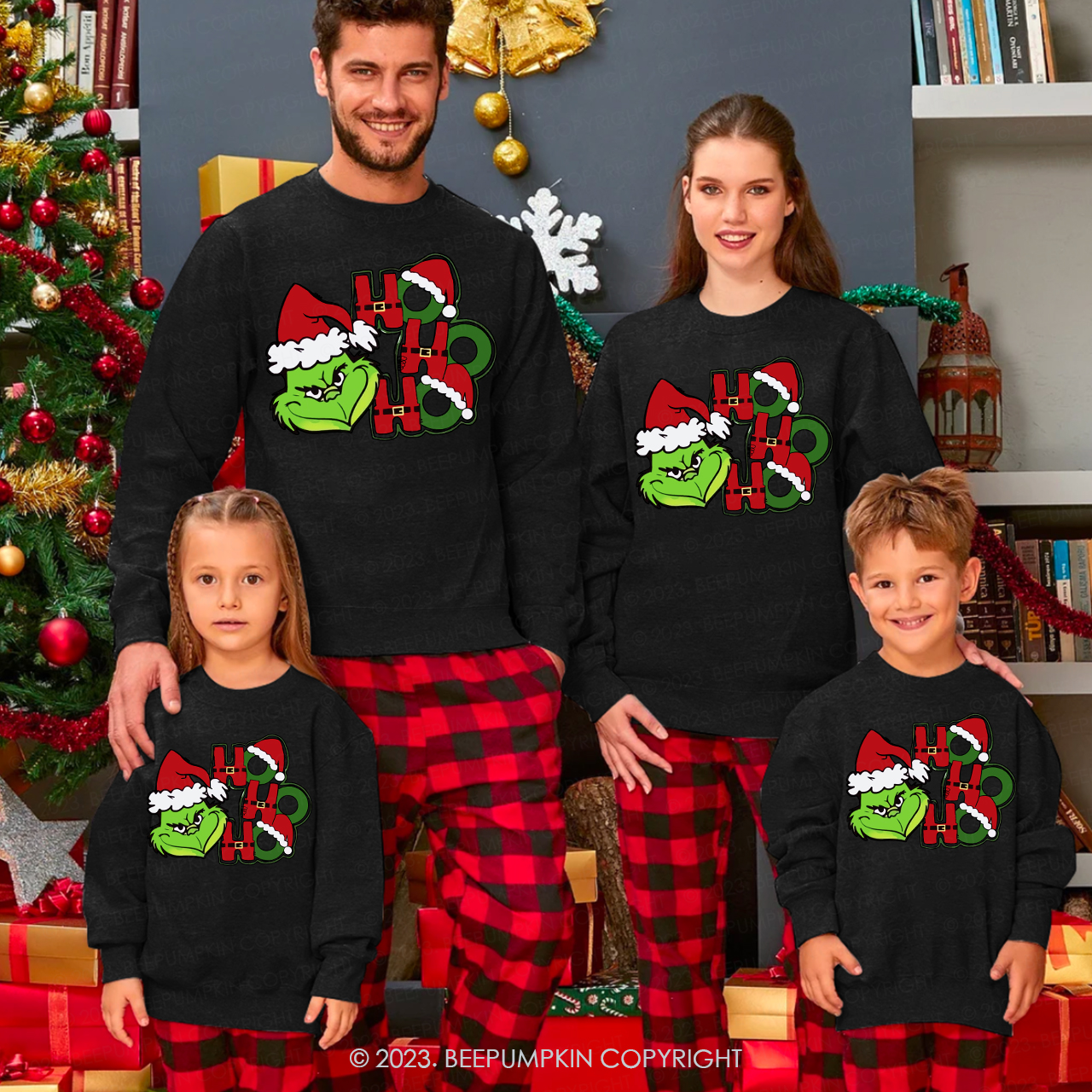 Ho Ho Ho Christmas Family Matching Sweatshirts
