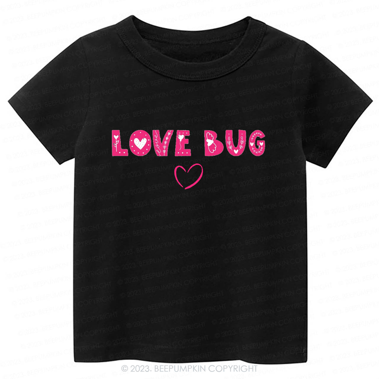 Love Bug Cute Happy Valentines Day -Toddler Tees