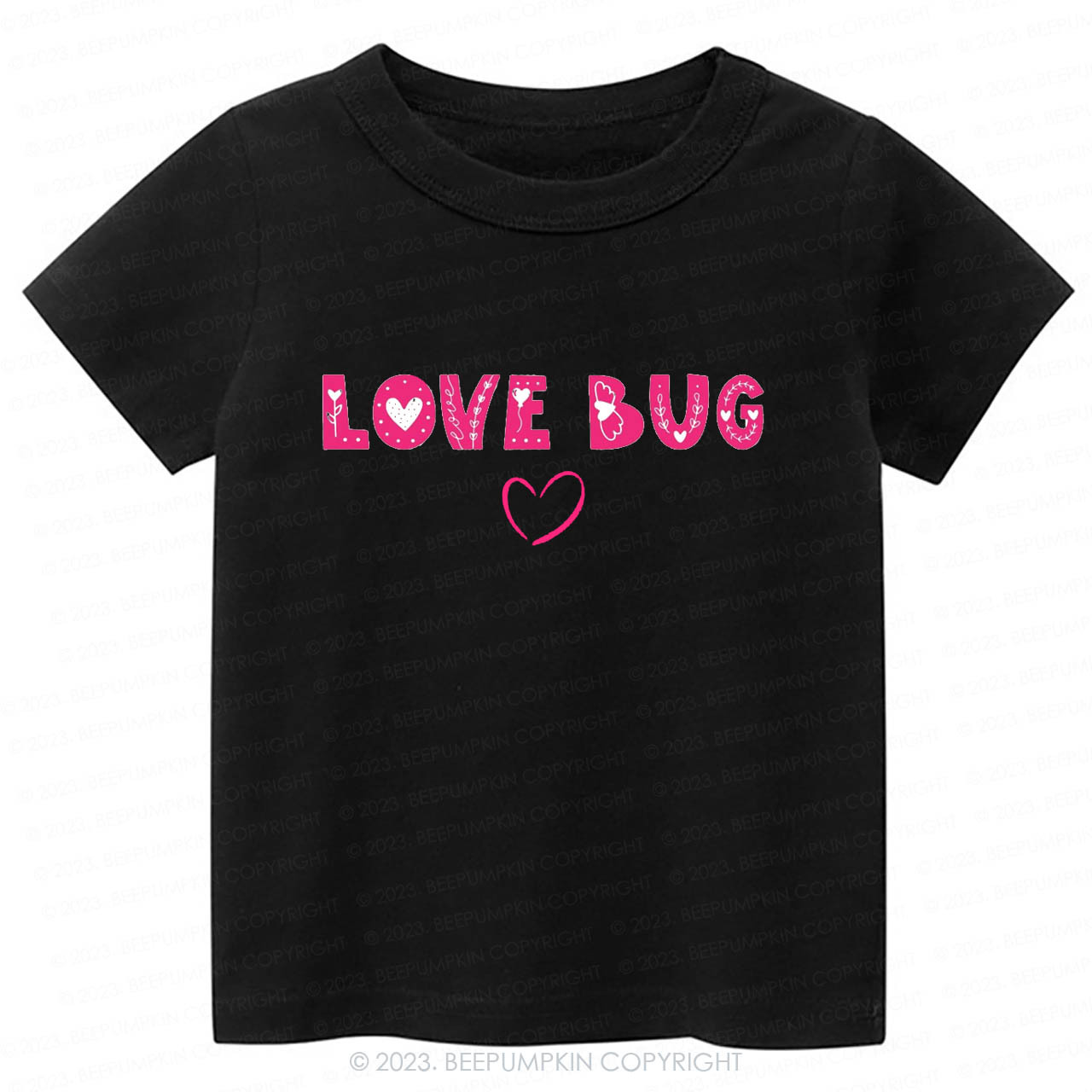 Love Bug Cute Happy Valentines Day -Toddler Tees