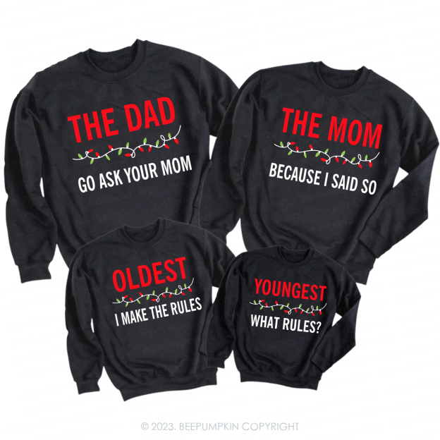 Funny Holiday Matching Family Christmas Sweatshirt