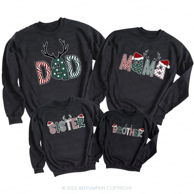 Personalized Custom Christmas Family Matching Sweatshirt