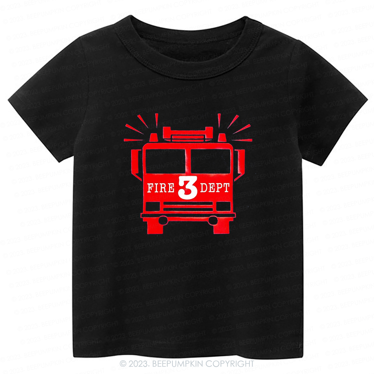 Firetruck Birthday Become a Firefighter -Toddler Tees