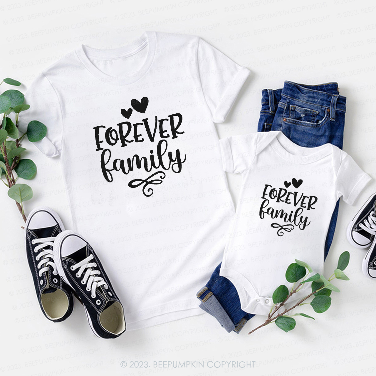 Forever Family Matching Tees For Daily