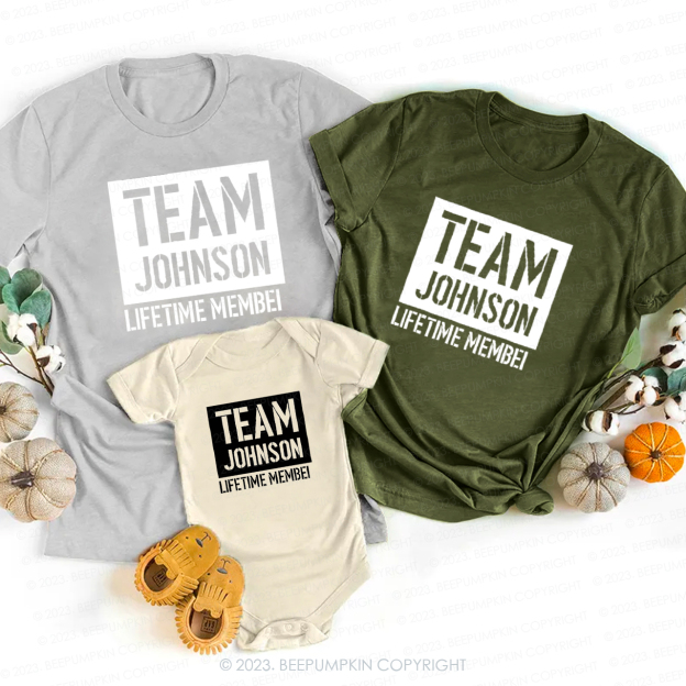 Family Team Lifetime MEMORY  Matching T-shirt