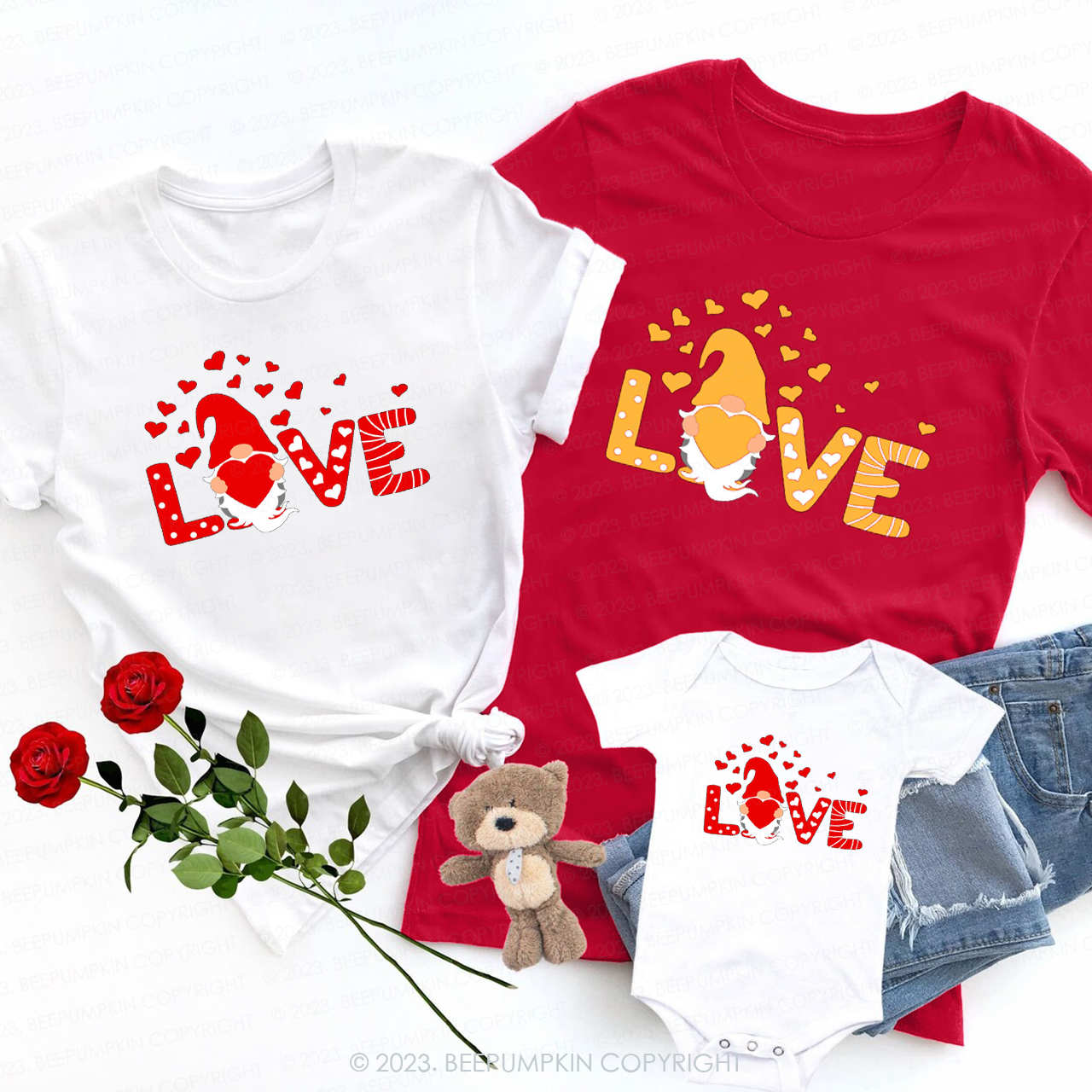 Happy Valentine Love Gnomes Shirts