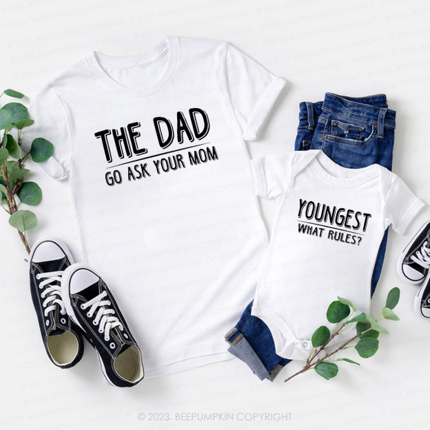 Family Rules Oldest Middle Youngest Matching Shirts