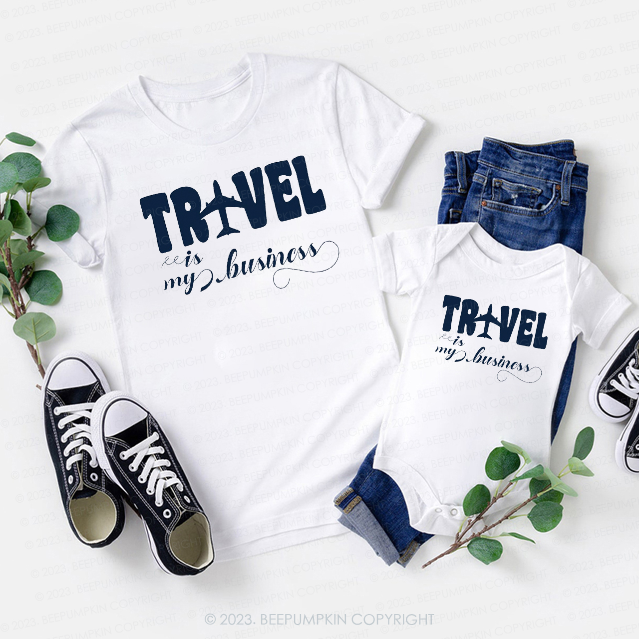 Travel Is My Business Travel Lover Family Matching Shirts