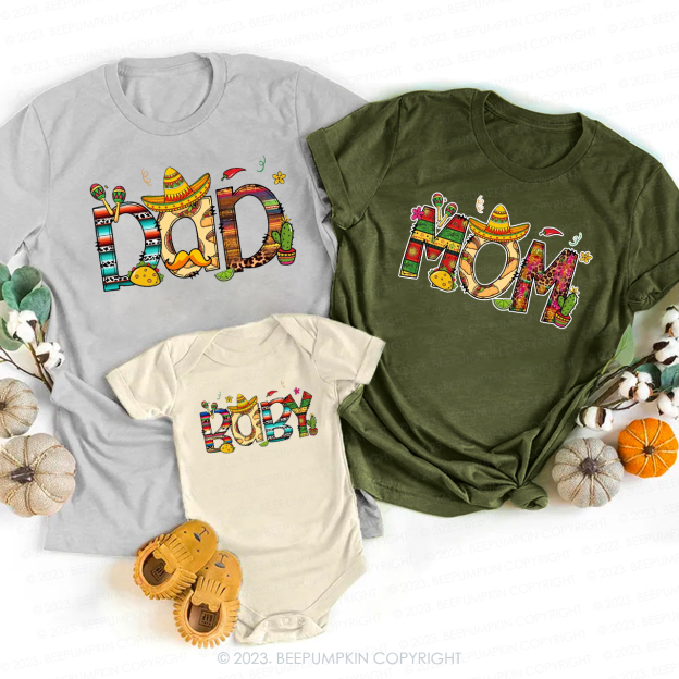 Nacho Average Family Taco Matching T-Shirts