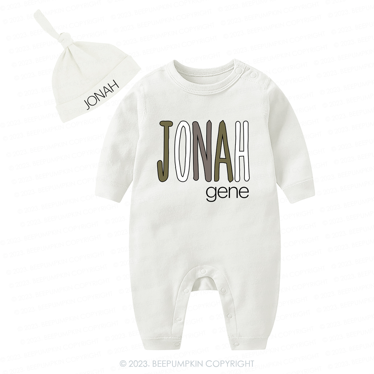 Personalized Baby Shower Gift Romper Set