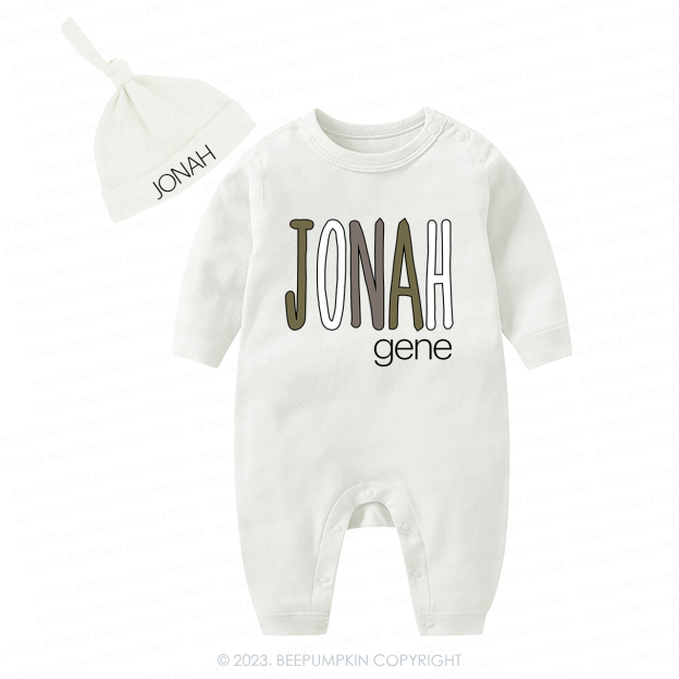 Personalized Baby Shower Gift Romper Set