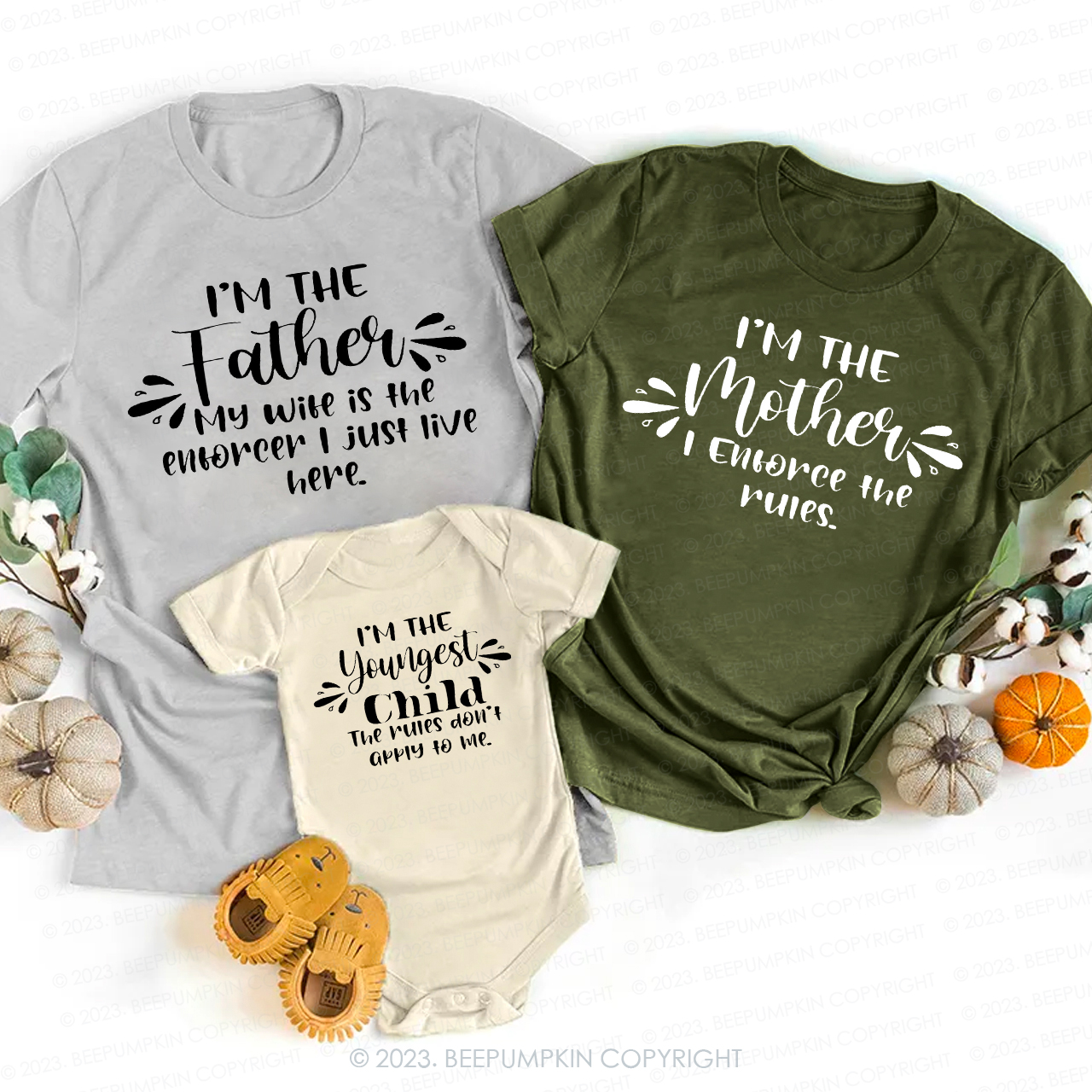 About The Rules Funny Family Gift Matching T-Shirts