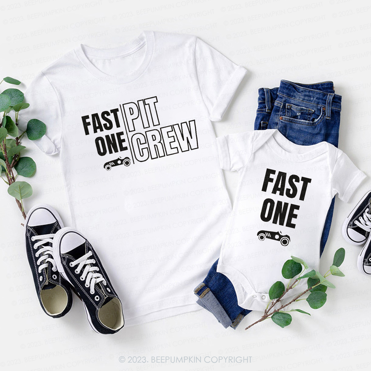 Race Car Matching Family Birthday Shirt 