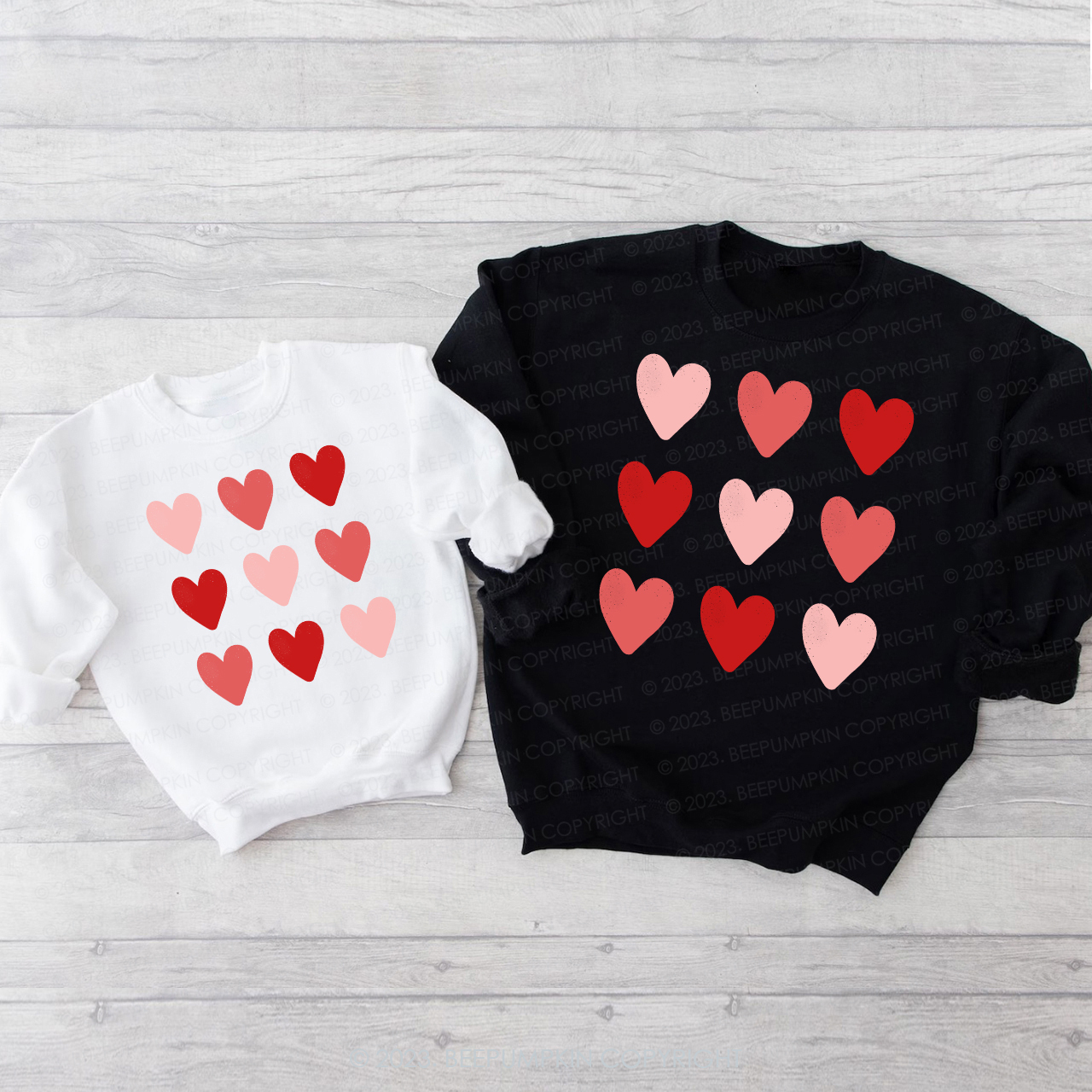 Love Heart Valentine's Day Gifts Sweatshirts