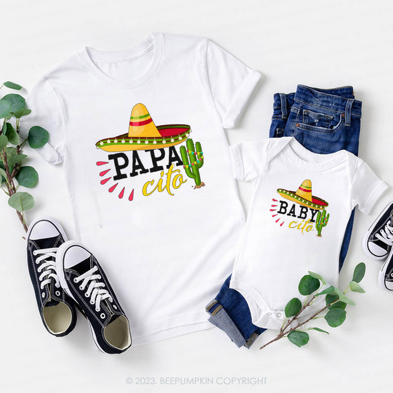 Customized Cactus Cinco Fun Family Matching Shirts 