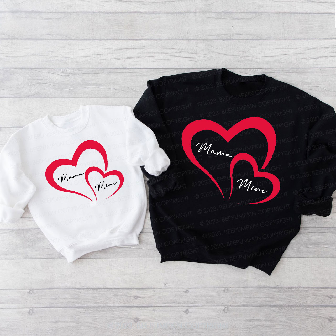 Matching Mama Mini Valentine's Day Sweatshirts
