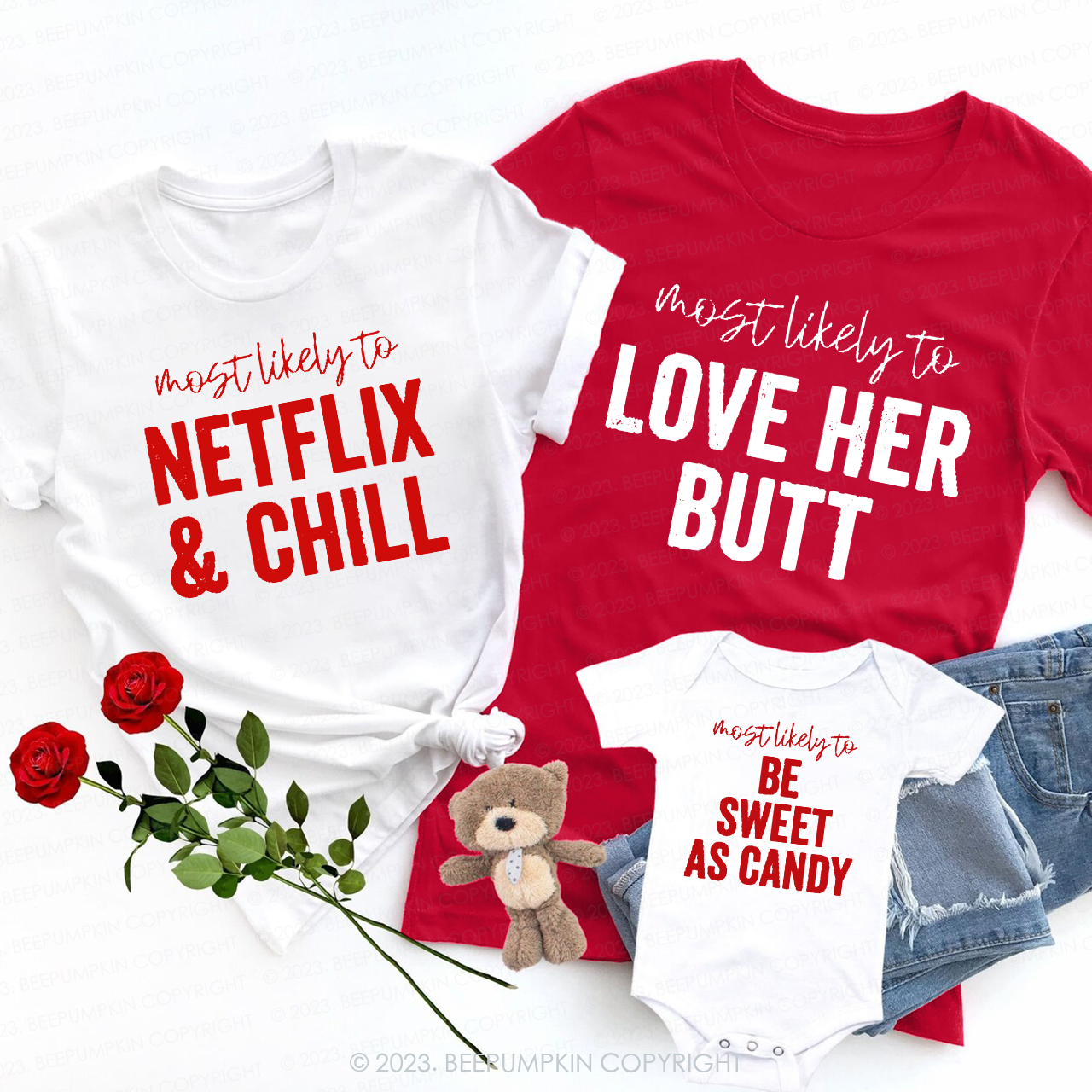 Most Likely To Funny Valentines Party Shirts For Family