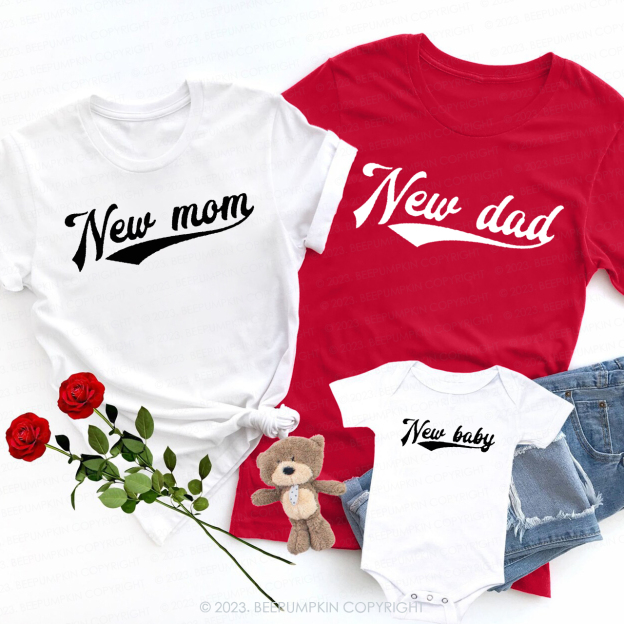 New Mom Dad Baby Valentines Shirts For Family