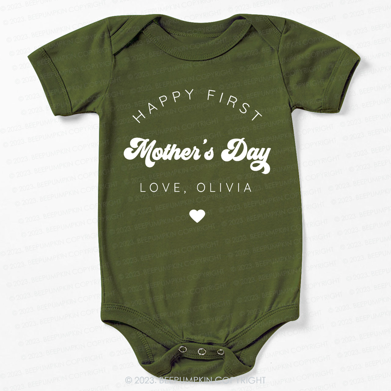 Happy First Mothers Day Bodysuit For Baby