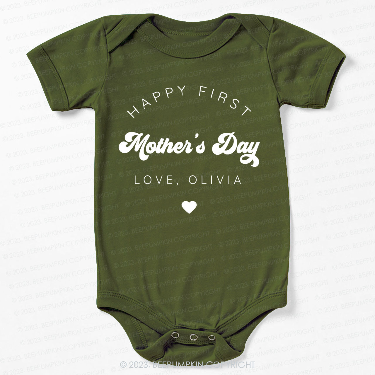 Happy First Mothers Day Bodysuit For Baby