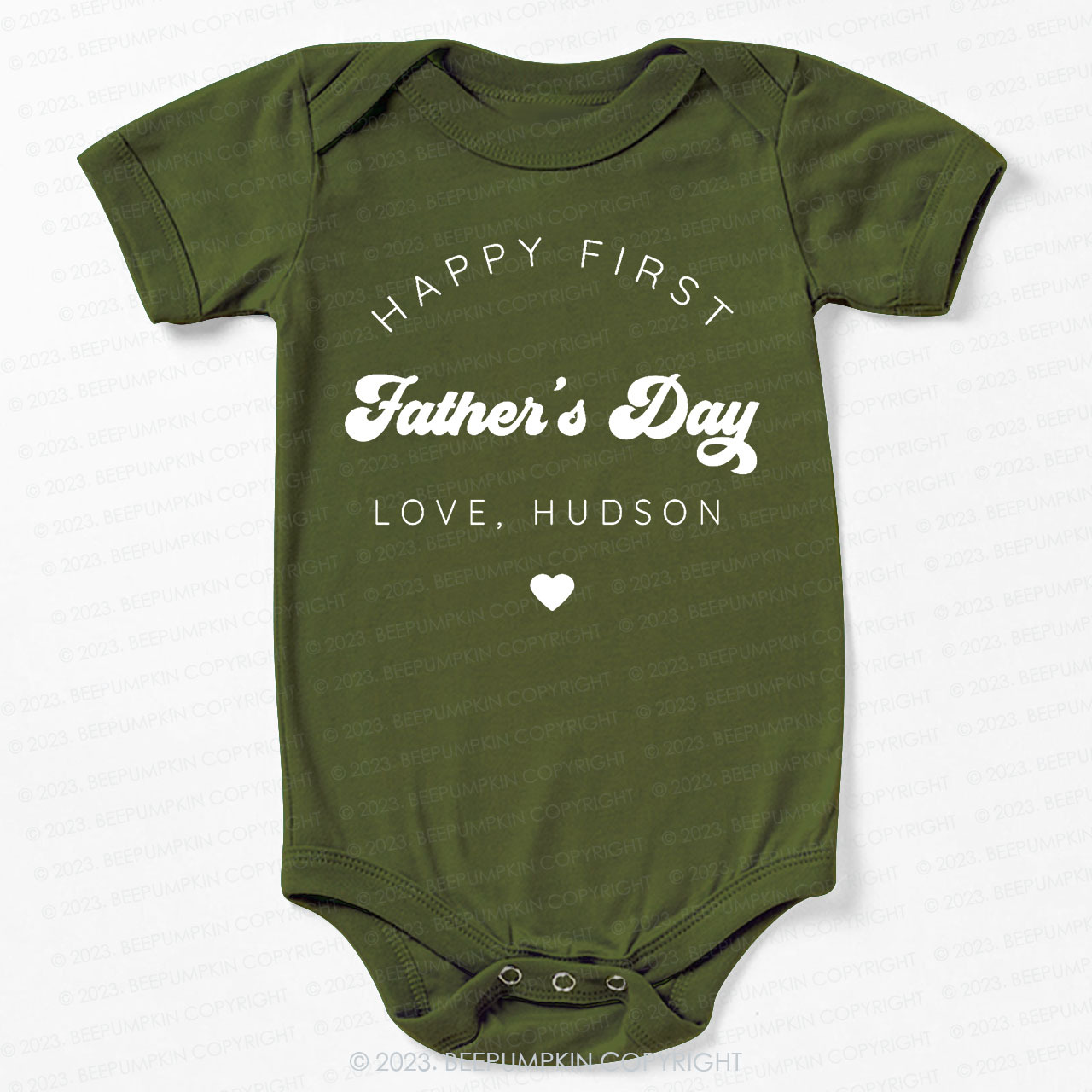 Happy First Fathers Day Bodysuit For Baby