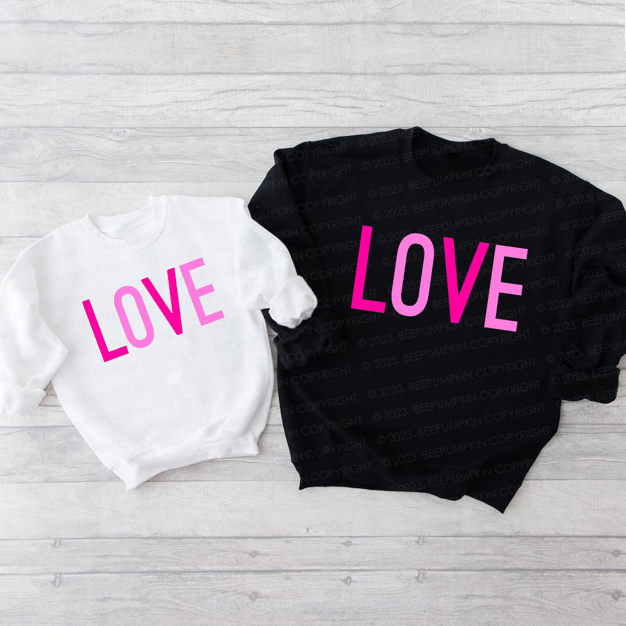 Cyberpunk Love Valentine's Sweatshirts For Family