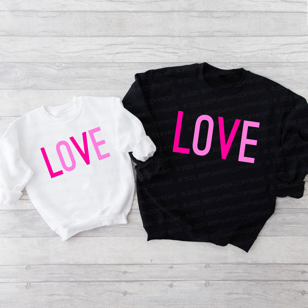 Cyberpunk Love Valentine's Sweatshirts For Family