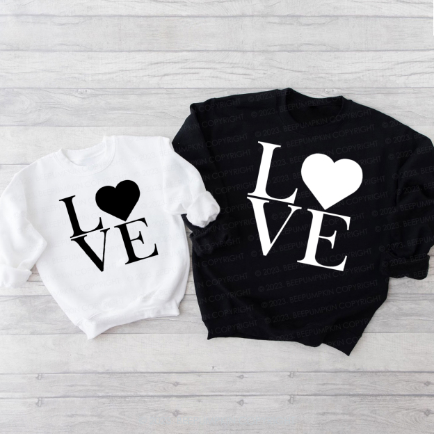 The Most Obvious Love Valentine's Family Matching Sweatshirt