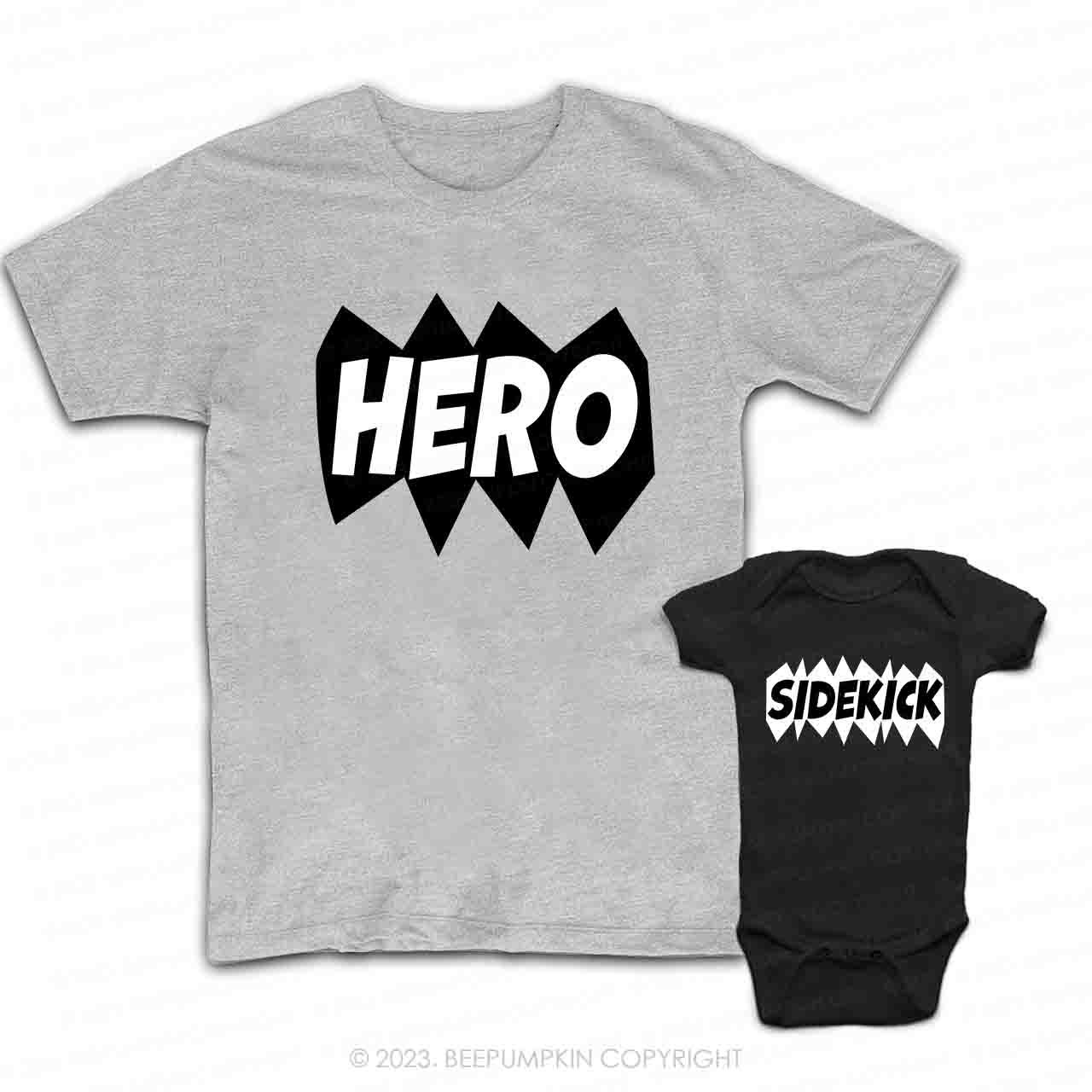 Hero Sidekick  Matching Dad& Me Shirts
