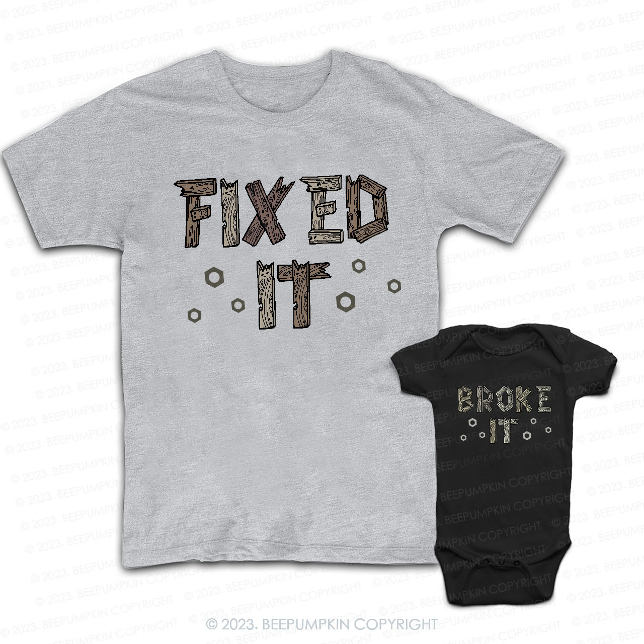 Broke It Fixed It Matching Dad& Me Shirts