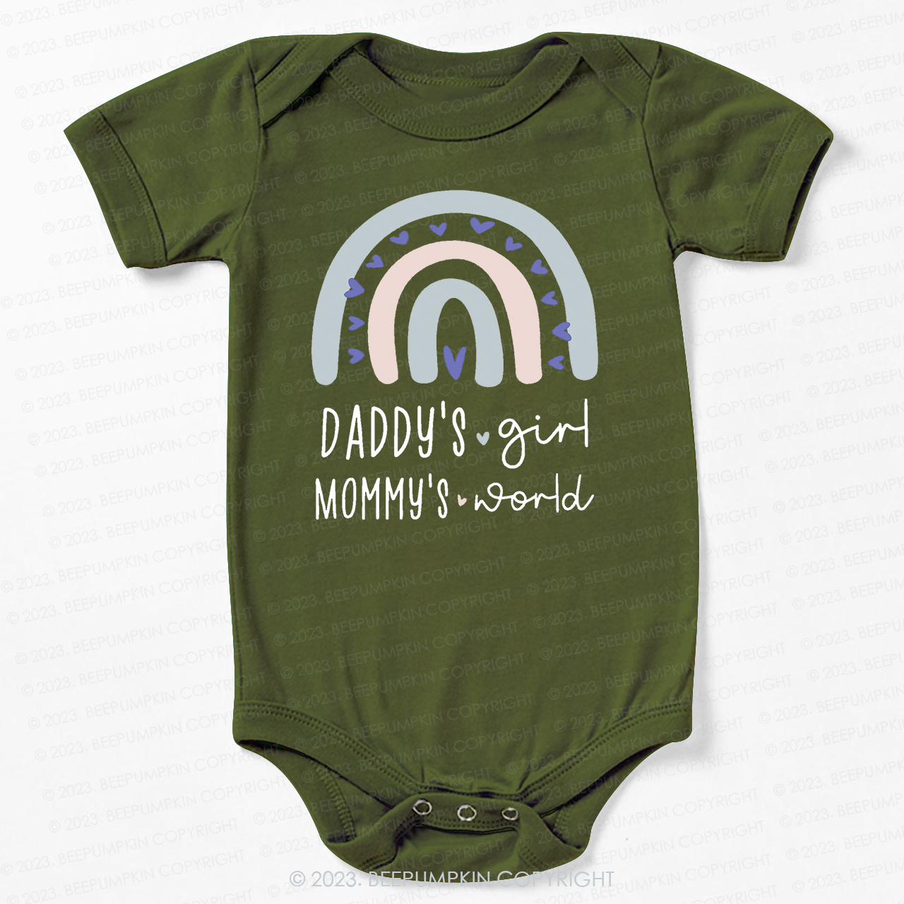 Daddys Girl And Boy Mommys World Bodysuit For Baby
