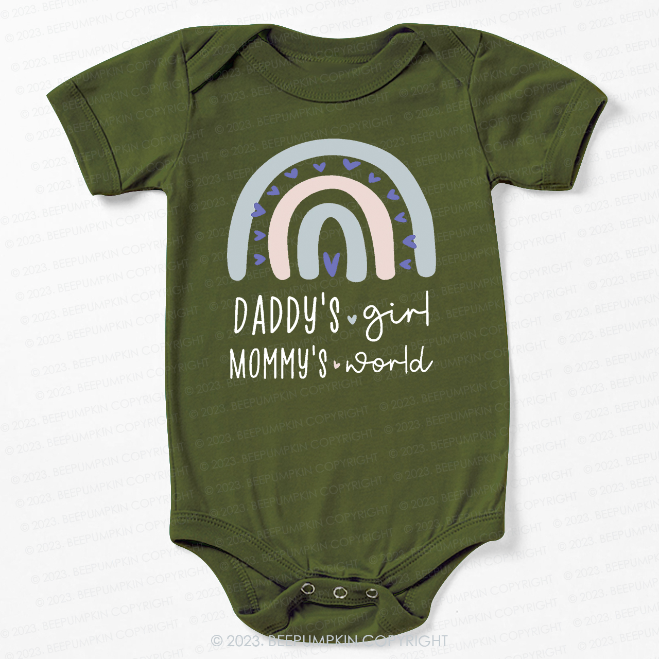 Daddys Girl And Boy Mommys World Bodysuit For Baby