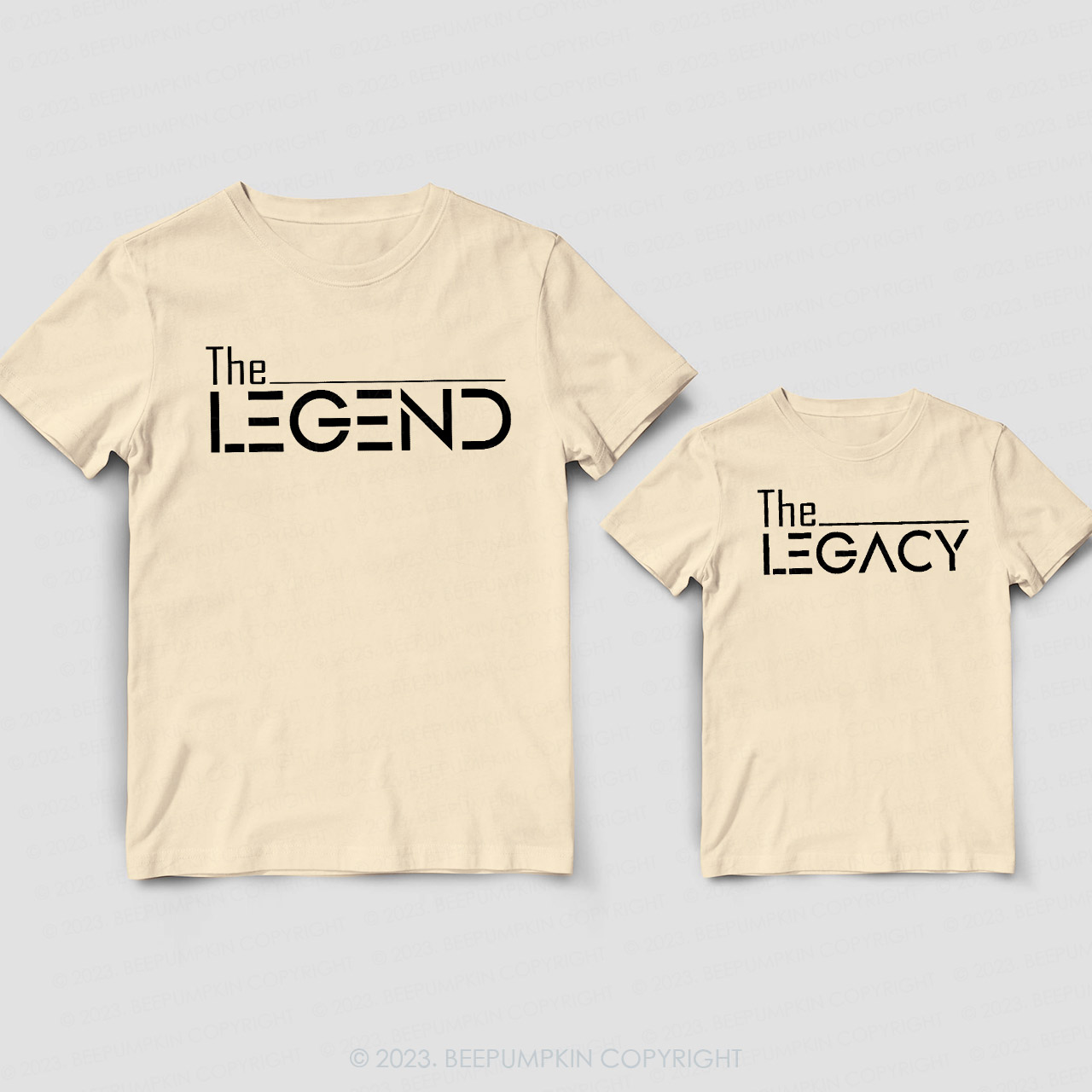 Gift Matching Legend Legacy Shirts For Dad&Me
