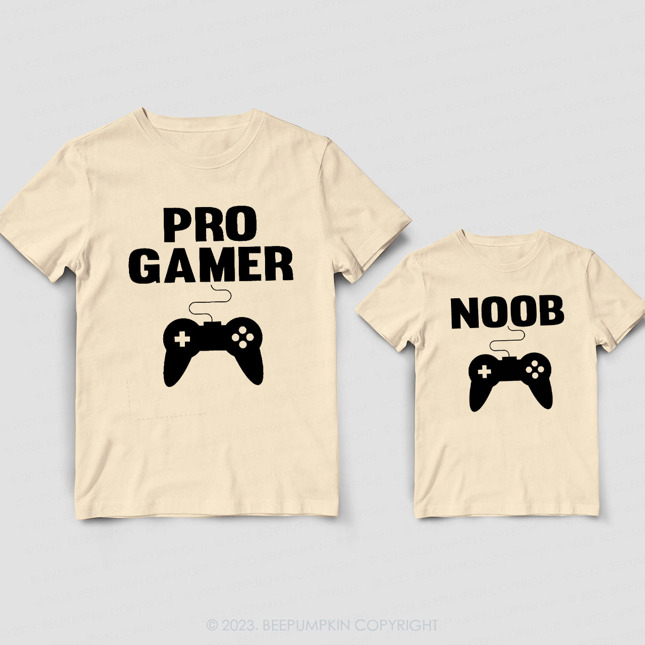 Pro Gamer Noob Matching Shirts For Dad&Me