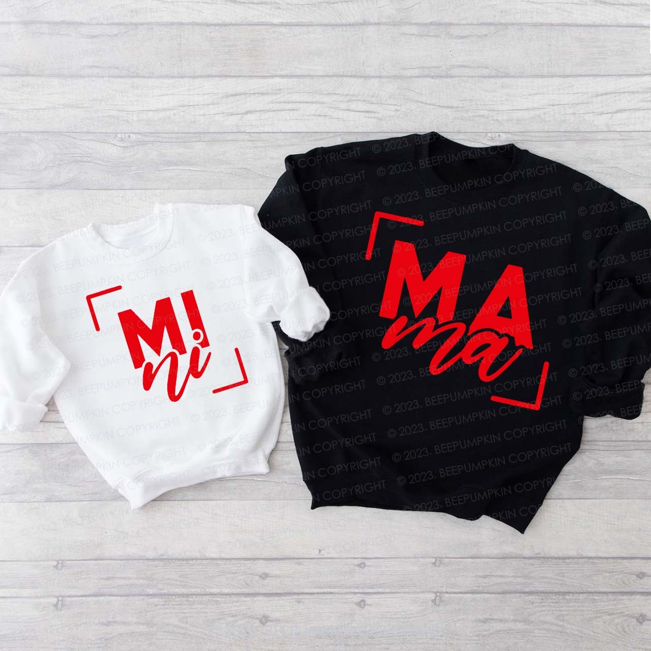Mama Mini Dada Valentine's Family Matching Sweatshirt