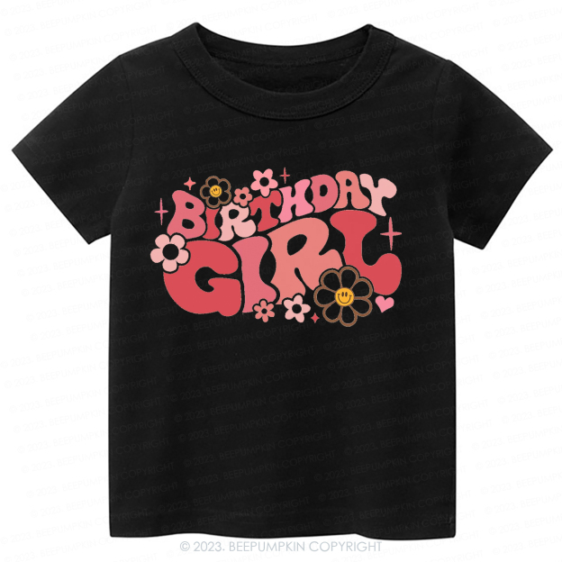 Pink Retro Birthday -Toddler Tees