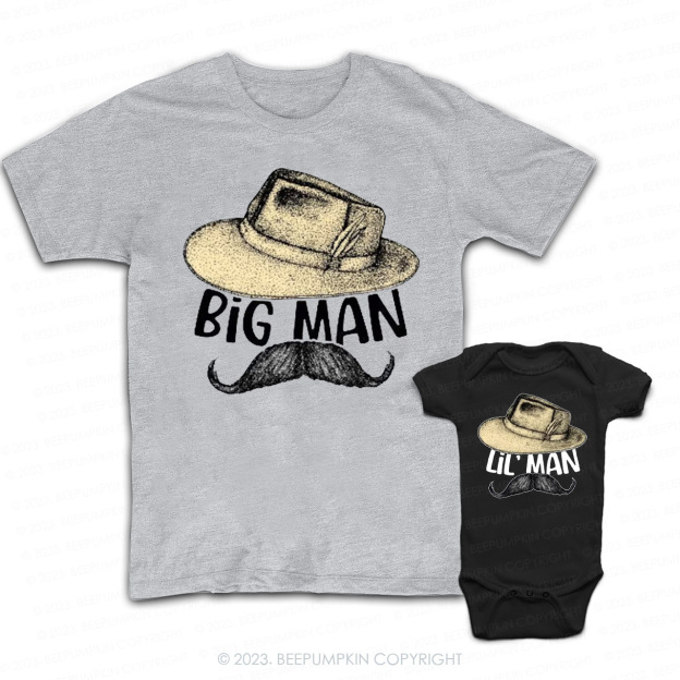 Beard Cowboy Matching T-Shirts For Dad&Me