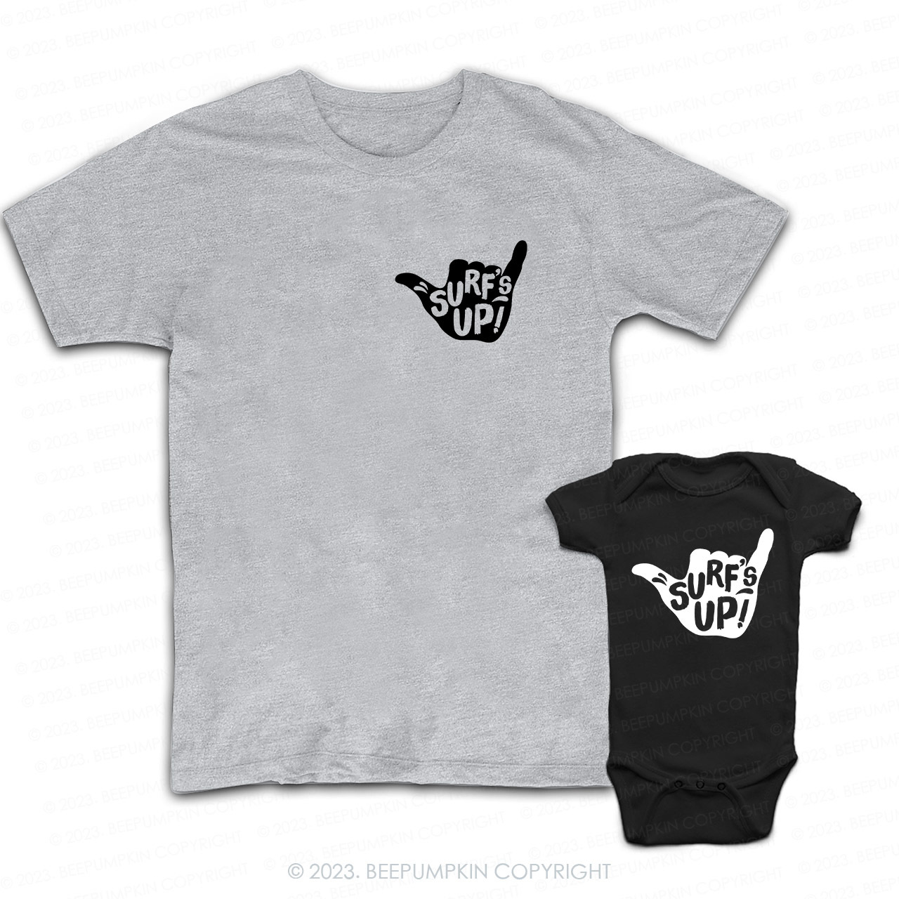 Surf's Up Gift Matching T-Shirts For Dad&Me