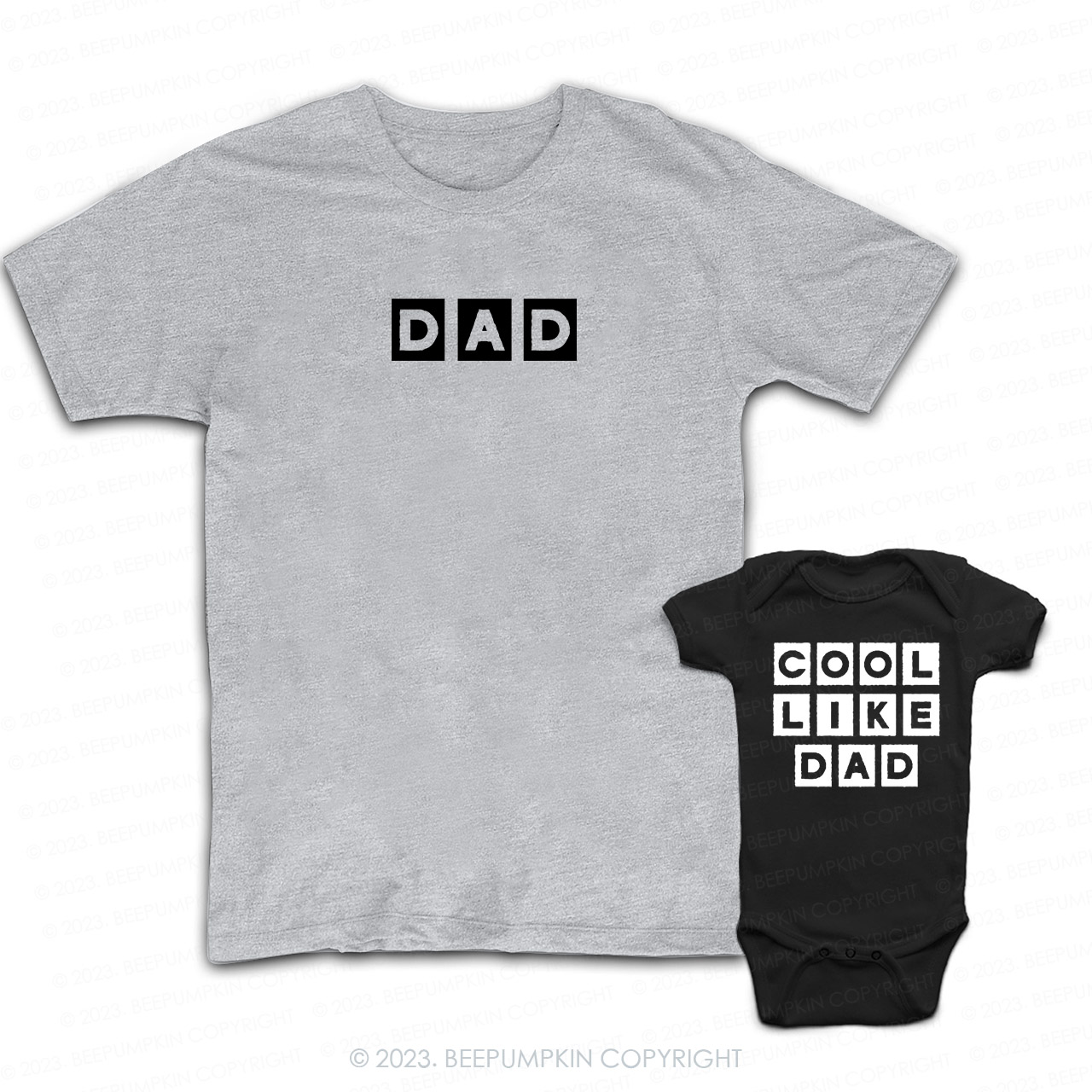 Dad & Cool Like Dad Matching T-Shirts For Dad&Me