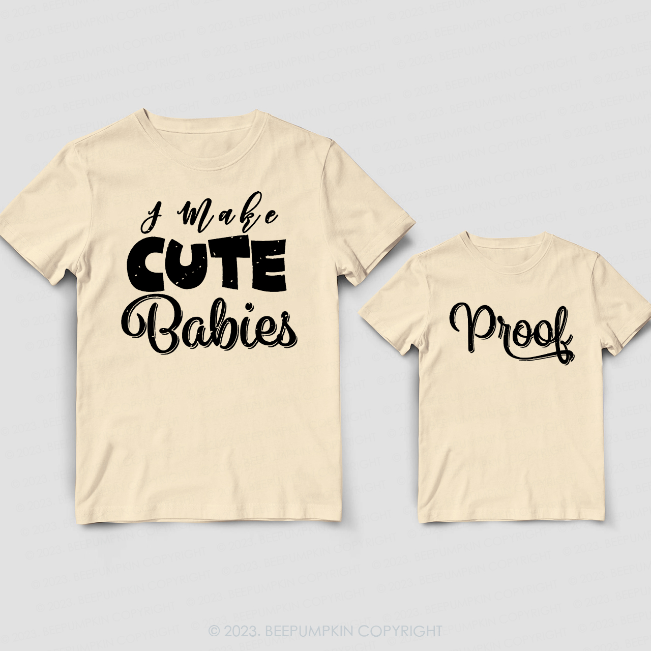 Make Awesome Cute Babies Matching T-Shirts For Dad&Me