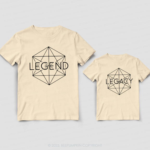 Gift For Him Gifts For Dad Legend and Legacy Matching Shirts