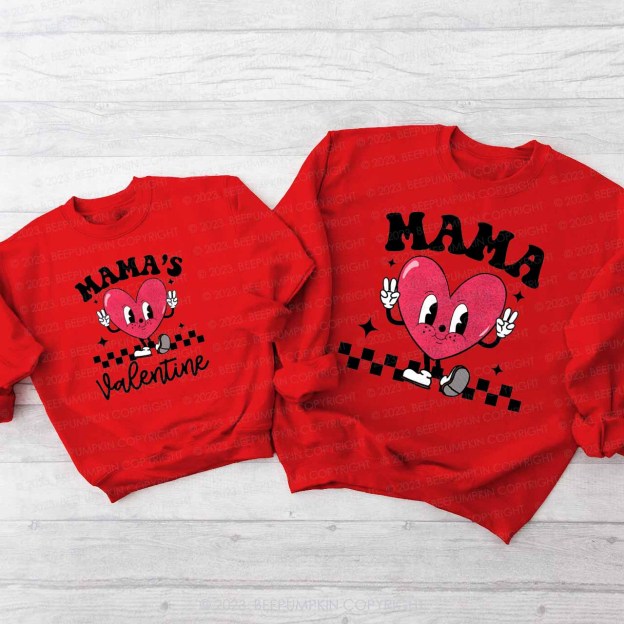 Mama's Valentine Family Matching Sweatshirt