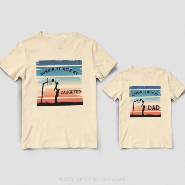 Dad & Me Matching T-Shirts �CDunkin It With My
