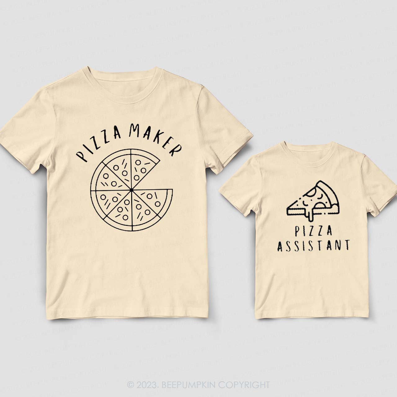 Dad & Me Matching T-Shirts ?CPizza And Slice