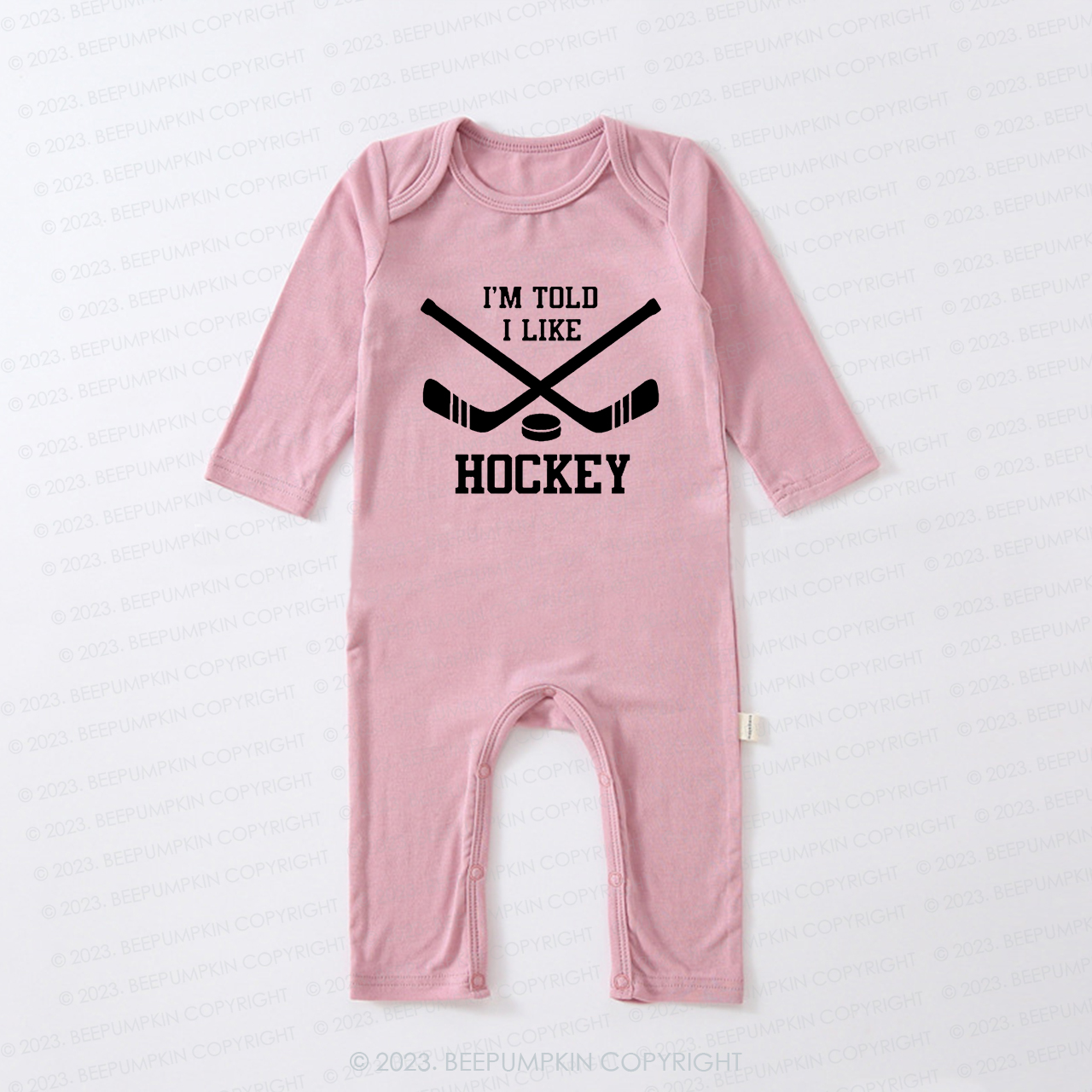 I’m Told I Like Hockey, Onesie selling & Skate Booties - Gift Set size 3 months